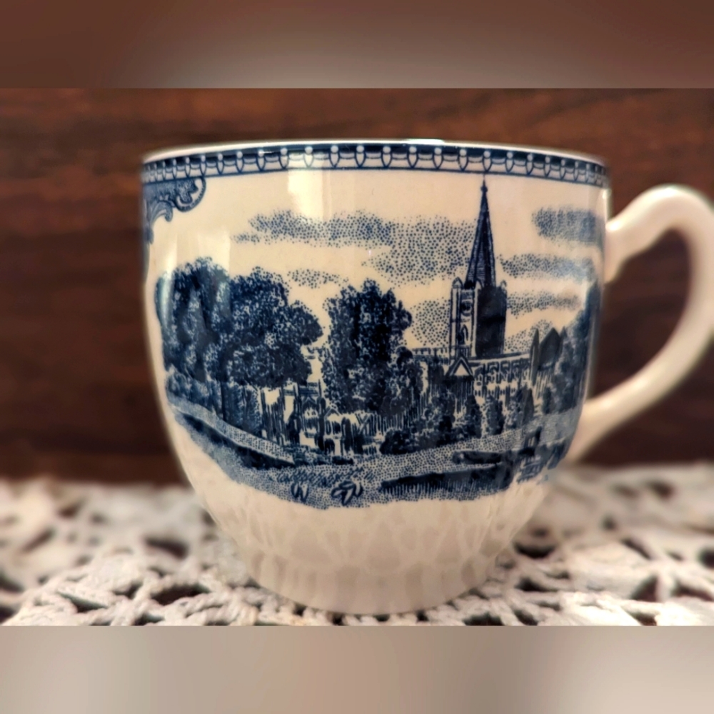 Johnson Bros. Stratford on Avon Blue Tea Cup